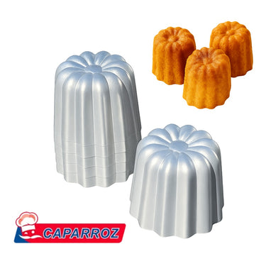 Canelé Mold – Aluminum Baking Mold (Set of 6) – 5 cm x 4.5 cm